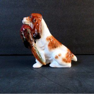 Royal Doulton Cocker Spaniel with Pheasant HN 1029  3-1/2" tall x 5" long  Mint